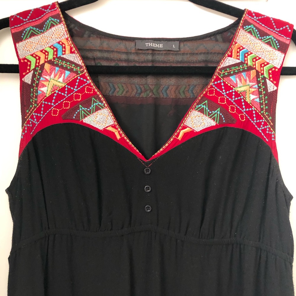 Embroidered Maxi Dress